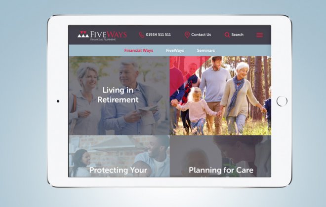 Responsive website for financial services 